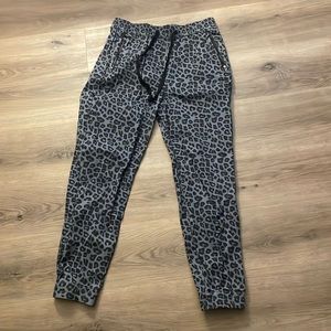 Cheetah print joggers